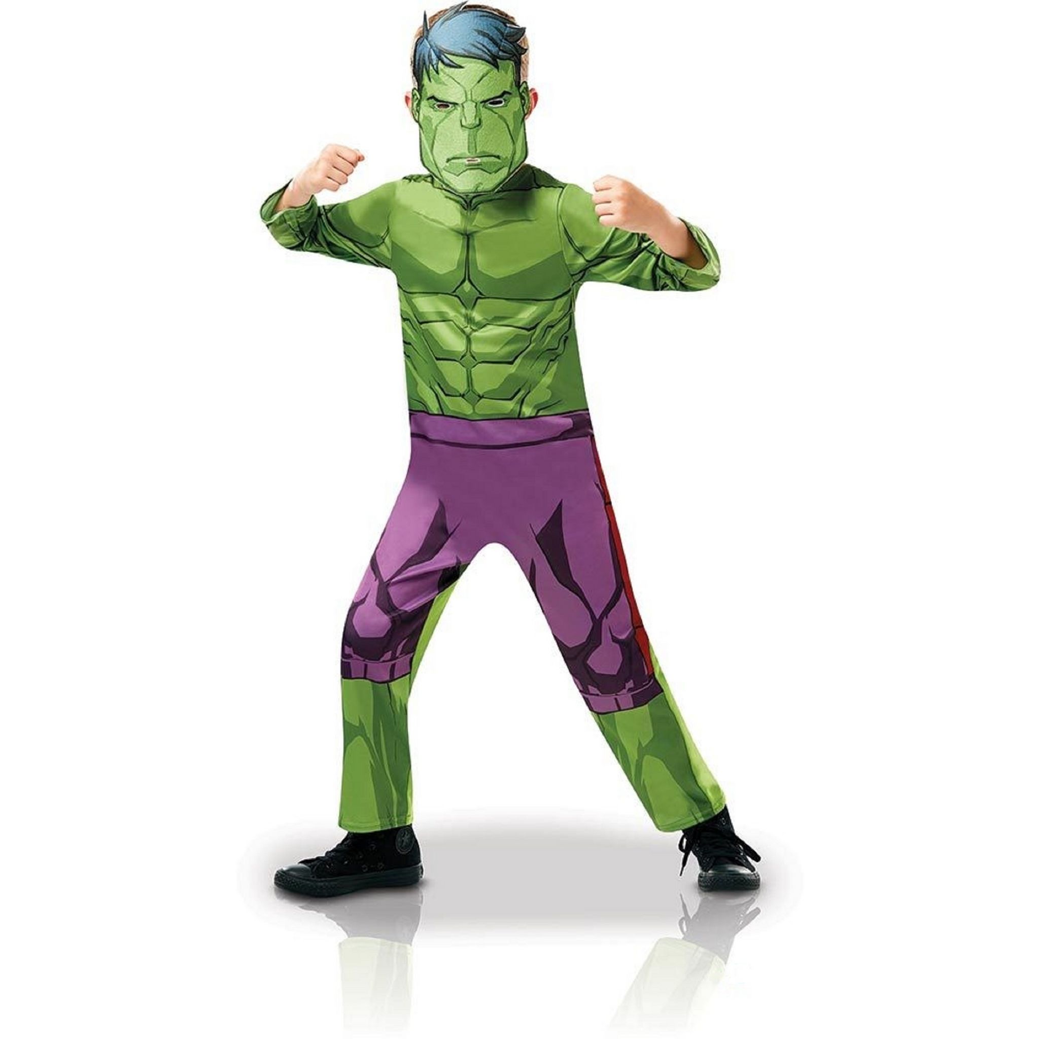 RUBIES Déguisement Classique taille L 7/8 ans - Marvel Hulk pas cher 