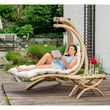 Chaise Longue Swing + Support en bois traité