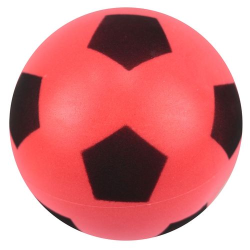 Ballon football mousse rouge - DUARIG