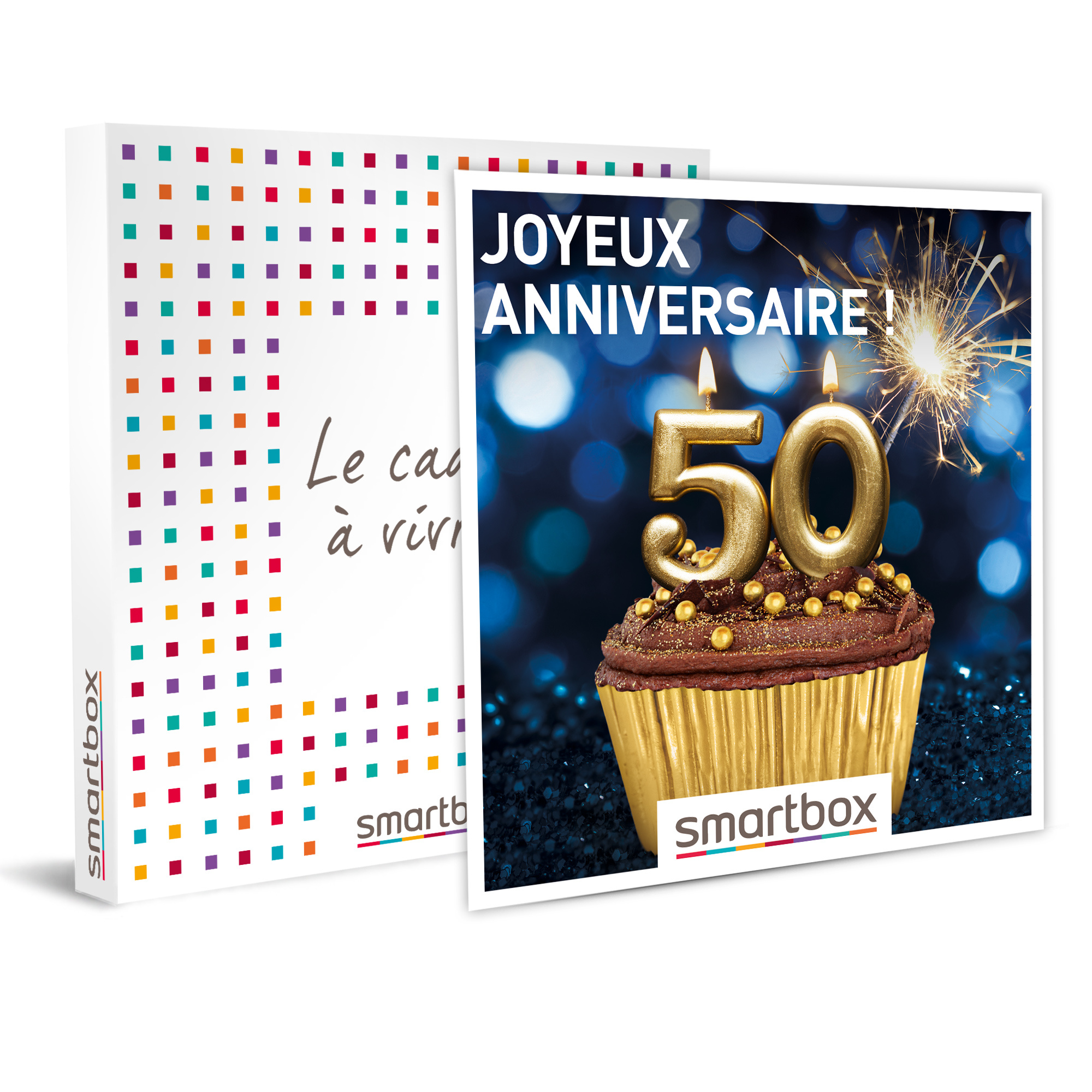 Smartbox Coffret Cadeau Joyeux Anniversaire Pour Homme 50 Ans 3451 Escapades Repas Seances De Bien Etre Et Aventures Sportives Pas Cher A Prix Auchan