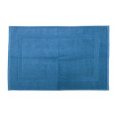 ACTUEL Tapis de bain uni en coton 500gsm (Bleu foncé)