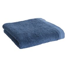 Drap de bain uni en coton 600 g/m² (Bleu marine )