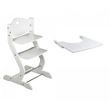 TISSI Chaise haute avec plateau blanc