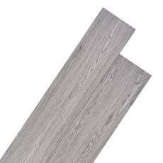 Planches de plancher PVC 4,46 m² 3 mm Gris fonce