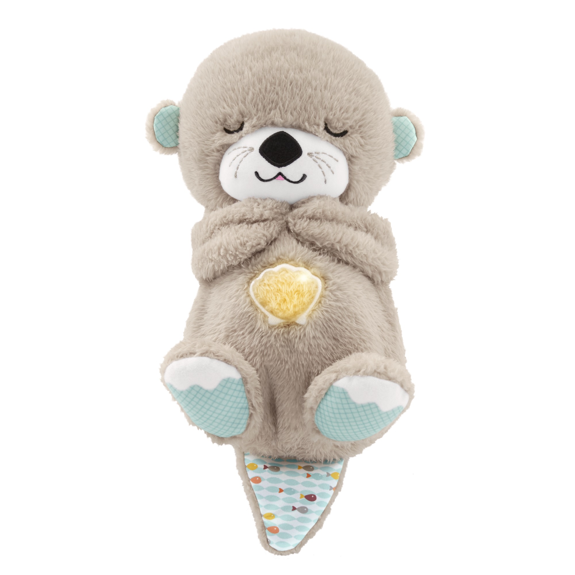 Doudou Malin Lilou la loutre Doudou marron blanc 30 cm