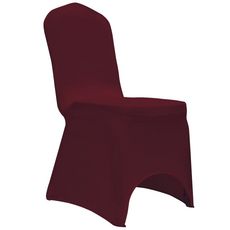 Housses elastiques de chaise Bordeaux 12 pcs