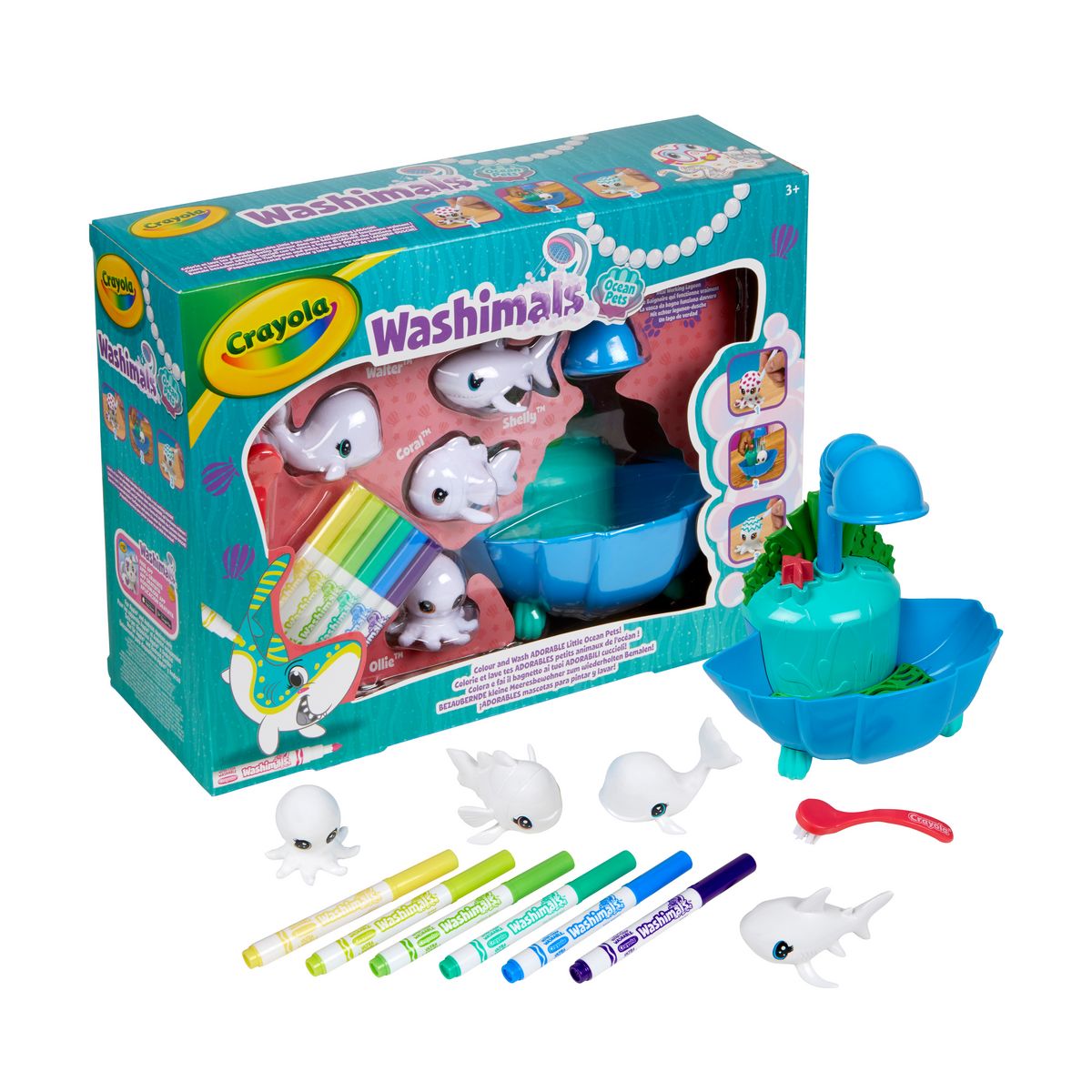 GOLIATH Washimals Coffret Océan - Crayola pas cher 