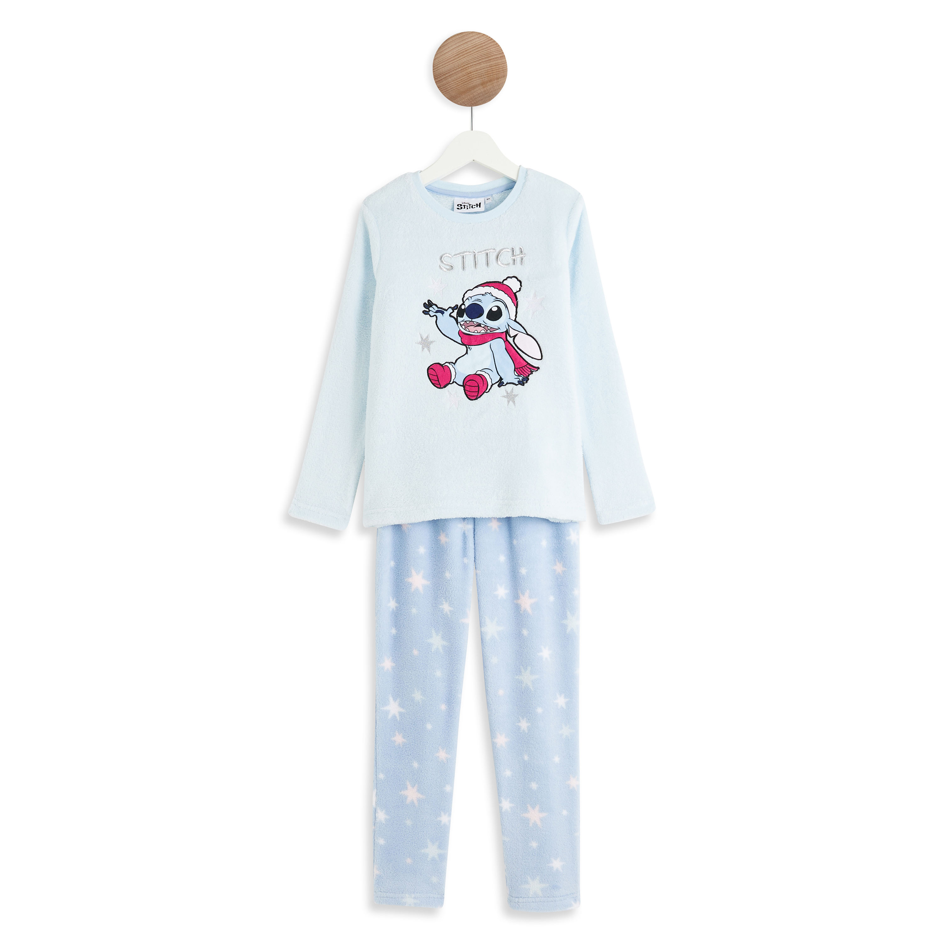 Disney Pyjama Femme Hiver, Pyjama Stitch, Ensemble de Pyjama Long