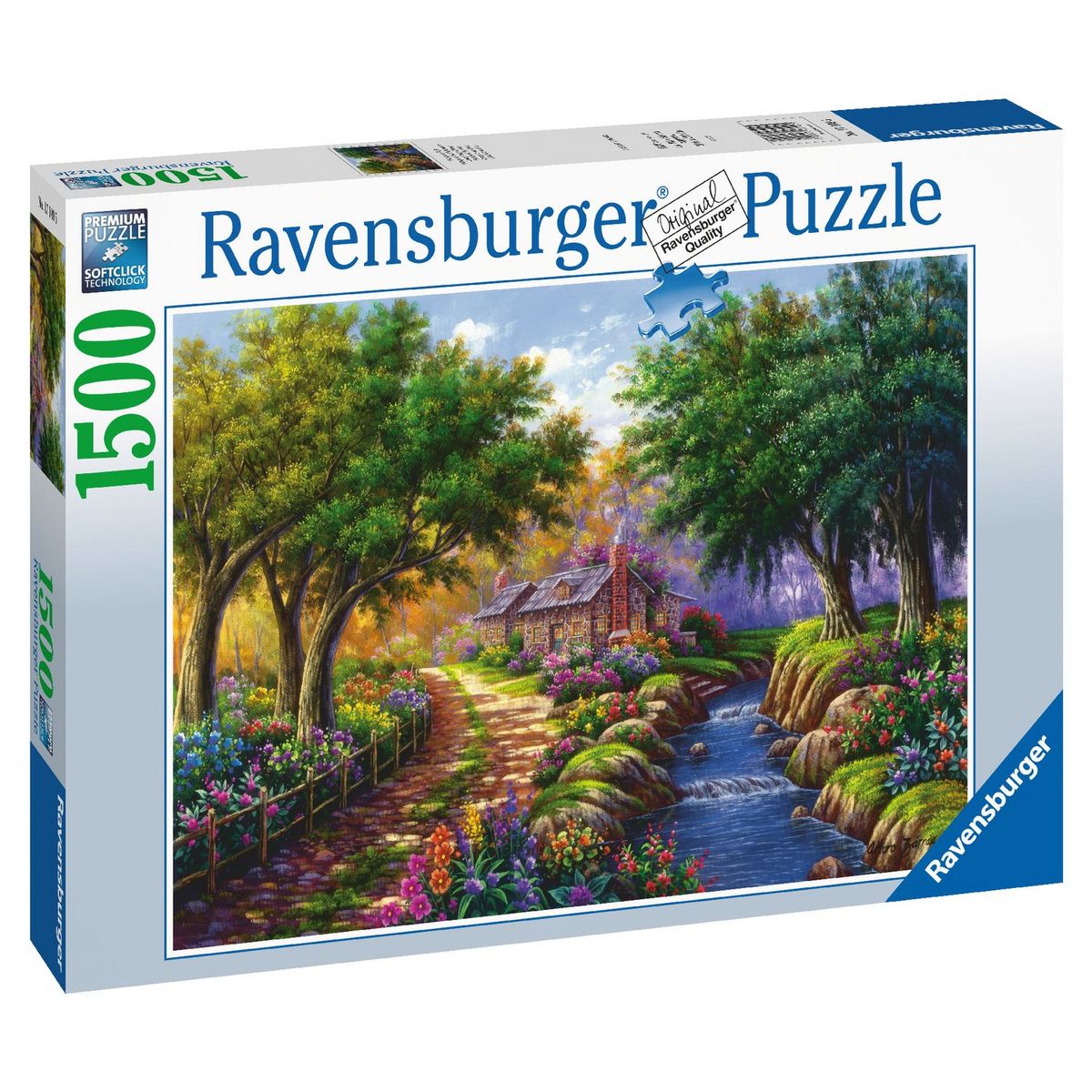 RAVENSBURGER Puzzle 1500 pièces - Chalet au bord de la rivière pas cher 