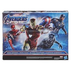 HASBRO Titan Hero Series - Pack de 4 figurines Iron Man, Captain America, Black Panther et Iron Spider - Avengers