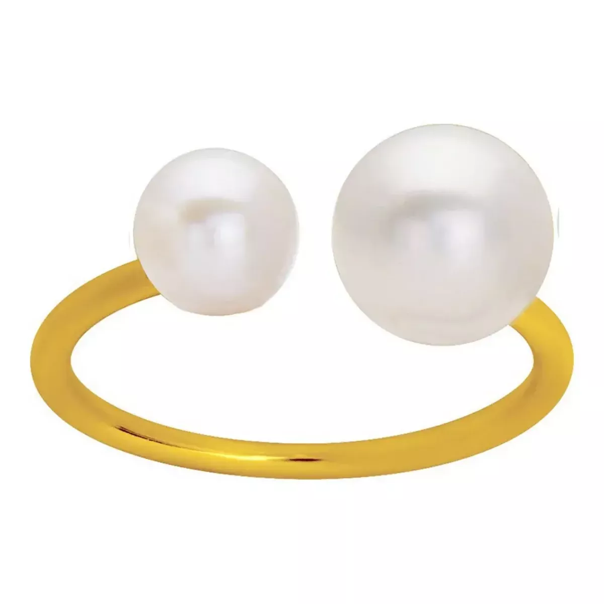 Tousmesbijoux Bague Femme - perle - Plaqué Or