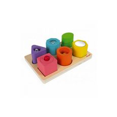 Juratoys-Janod Puzzle 6 cubes sensoriels bois