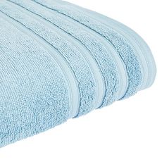 ACTUEL Drap de bain uni en coton bouclé 500 gr/m2 (Bleu clair)