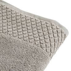 ACTUEL Maxi drap de bain uni pur coton qualité Zéro Twist 600 g/m² (Gris clair)