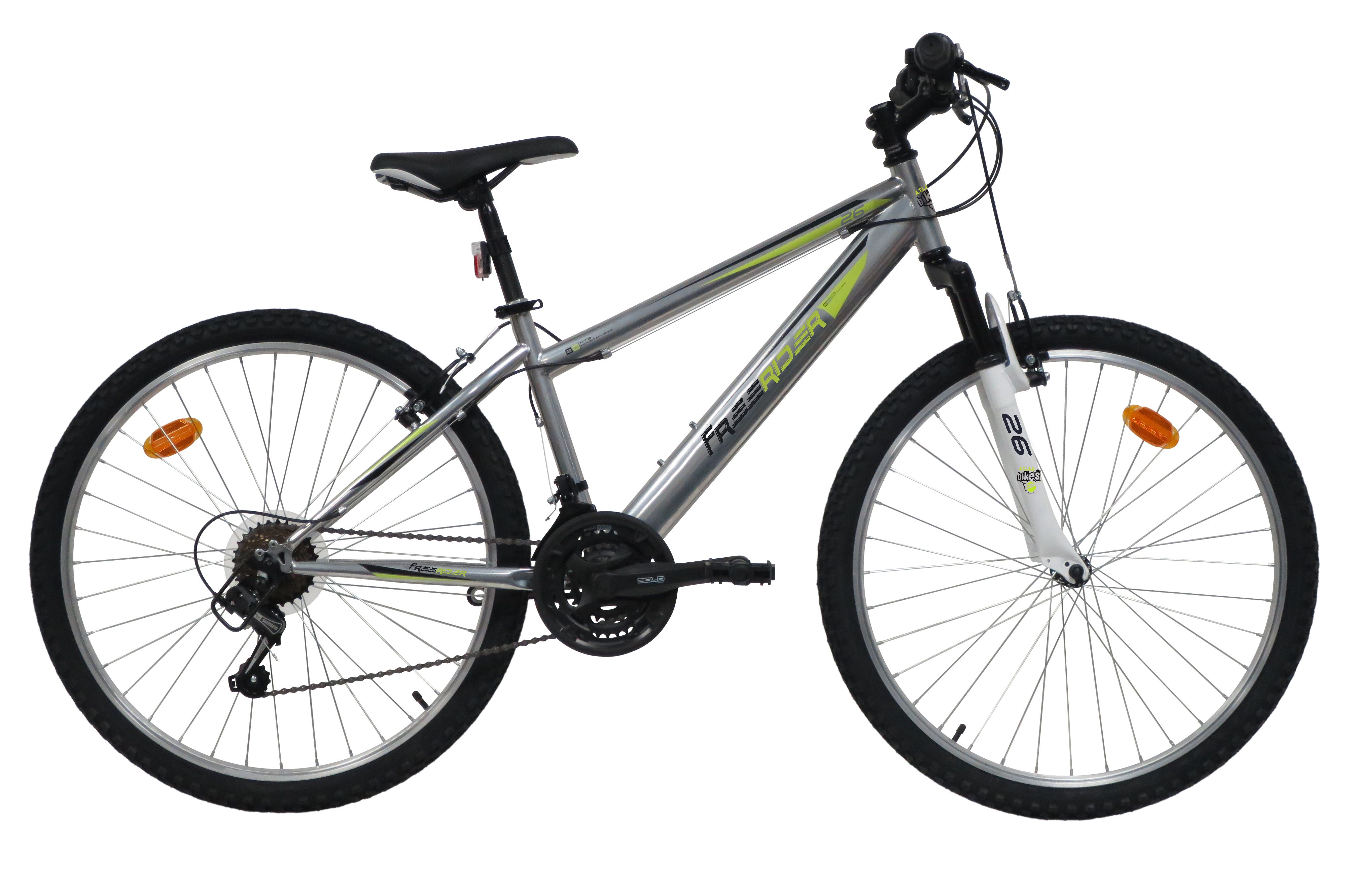 VTT 26 Rigide Mixte Freerider Fourche t lescopique 18 vitesses Shimano Freins V brake