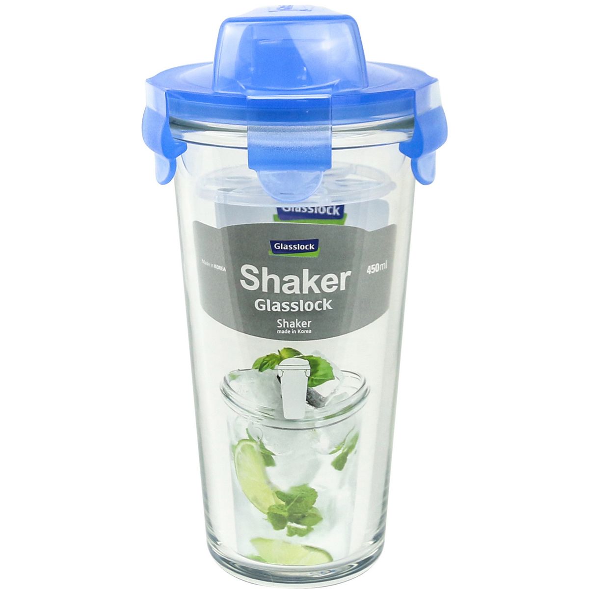 Shaker parisien en verre 450ml avec recettes