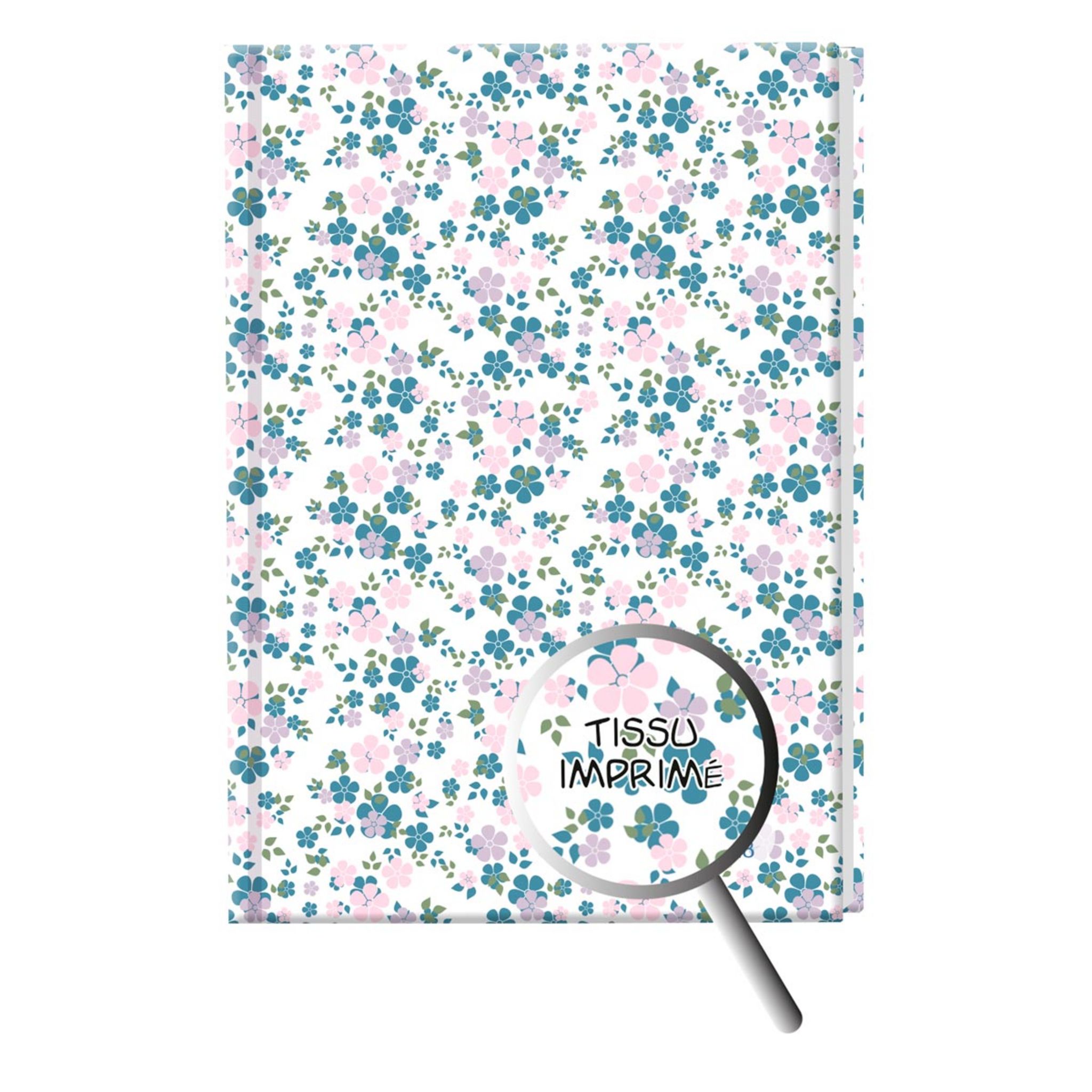 Agenda Liberty - 1 jour par page - 12 x 17 cm - rose ou bleu