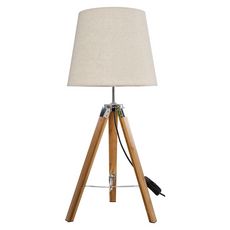 Lampe trépied en bois RUNO Bambou H58 cm