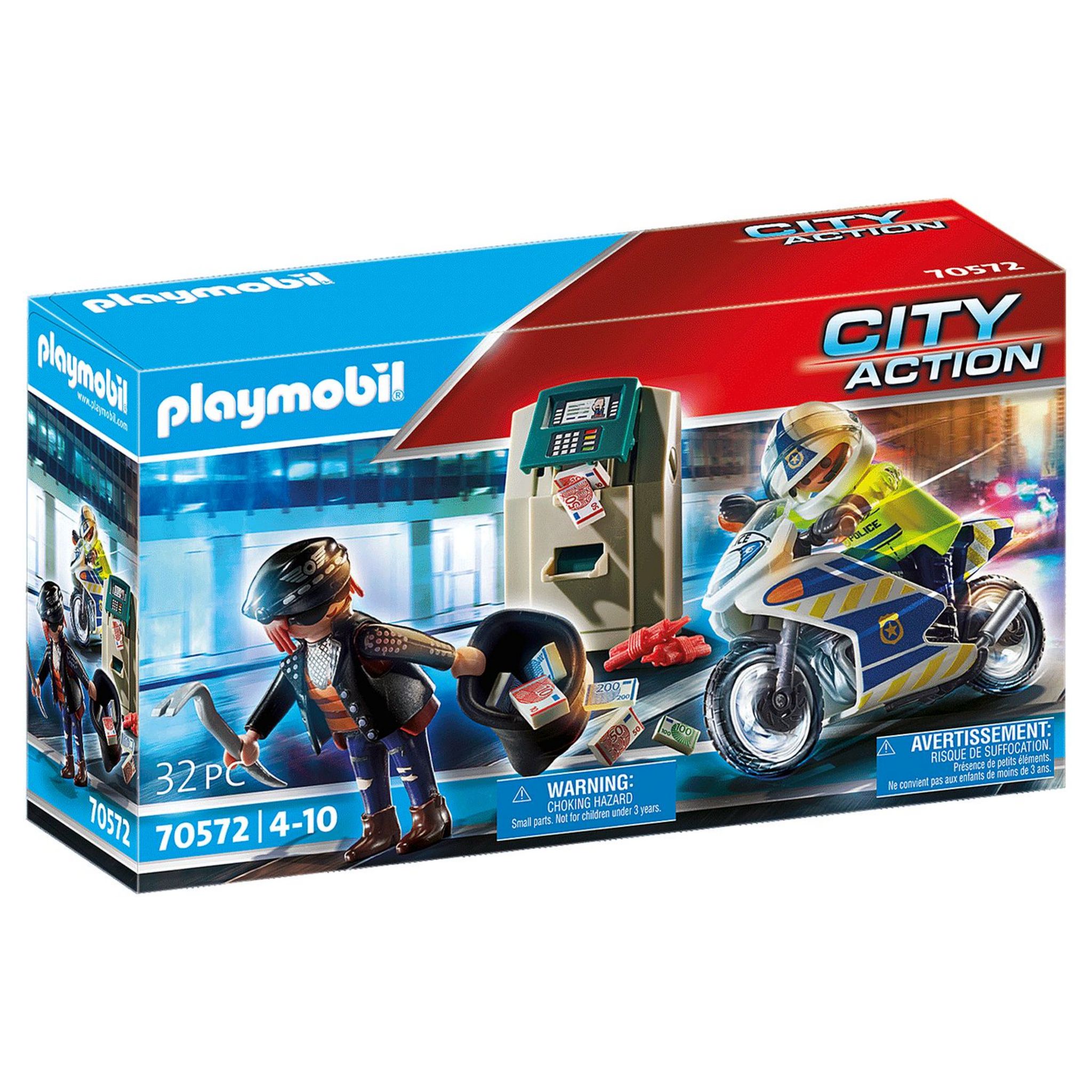 Playmobil 70575 City Action : Camion de bandits et policier - Jeux et  jouets Playmobil - Avenue des Jeux