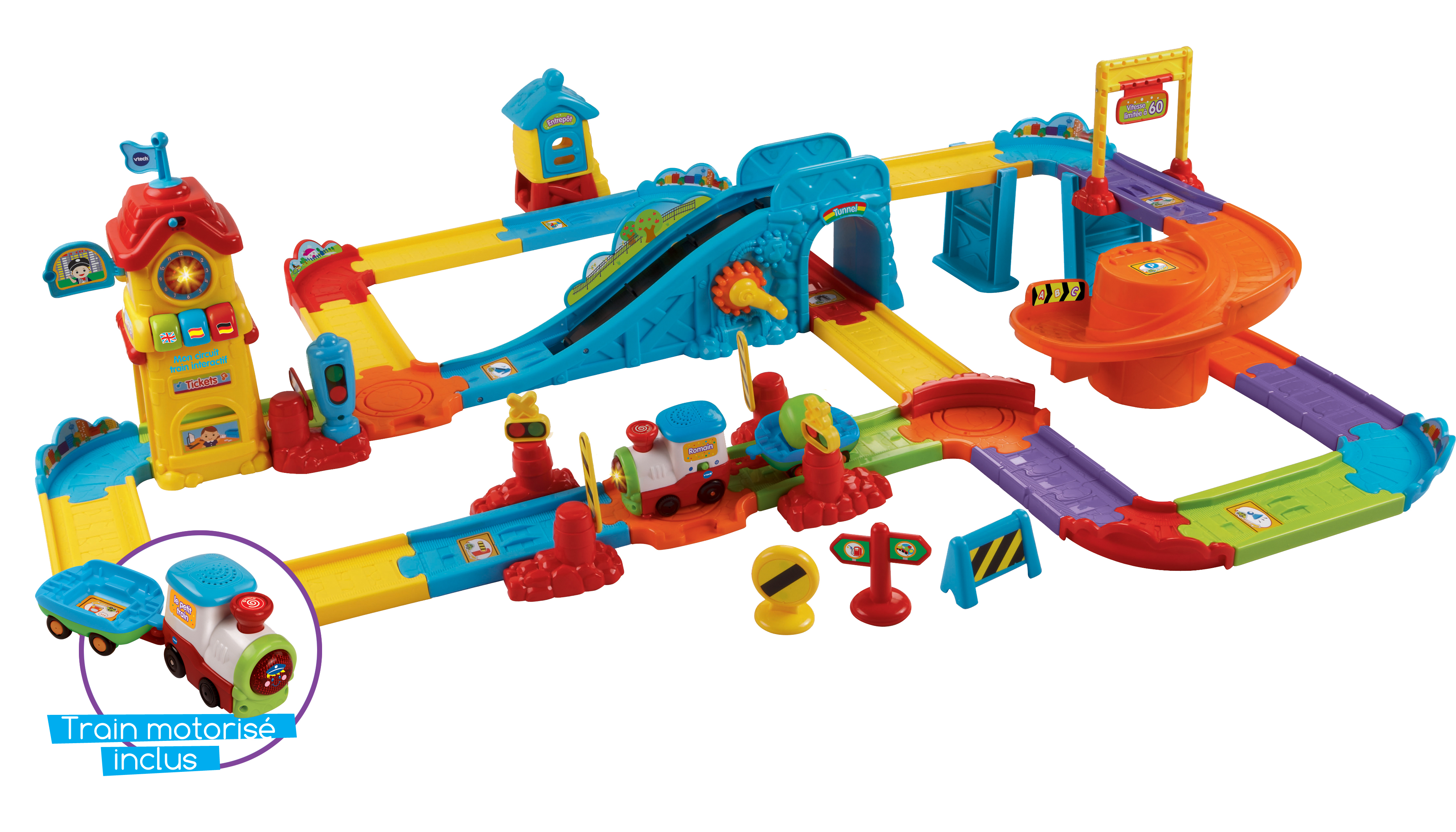 VTECH Mon circuit train interactif (+Romain, le p'tit train