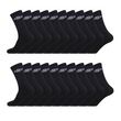 UMBRO Lot de 20 Paires de Chaussettes Tennis homme Noir. Coloris disponibles : Noir