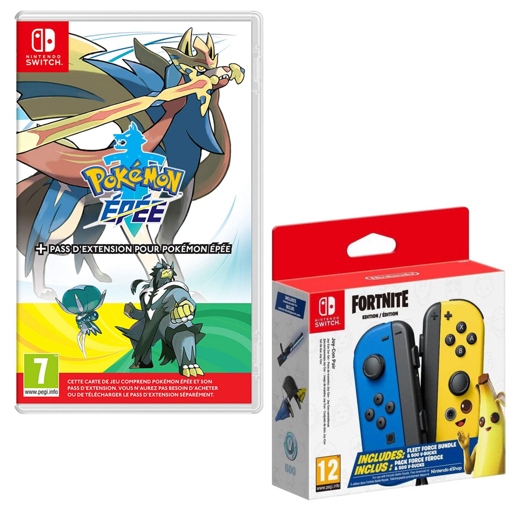 Soldes Nintendo Switch Joy-Con Paire de manettes Joy-Con édition Fortnite  2024 au meilleur prix sur