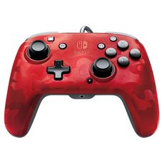 Manette Filaire Camo Rouge Nintendo Switch