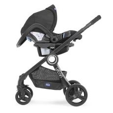 CHICCO Pack urban plus (poussette + nacelle transformable + auto-fix fast) Anthracite