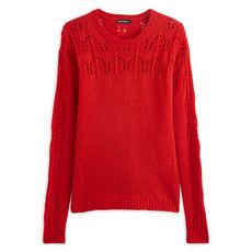 IN EXTENSO Pull col rond femme (Rouge)