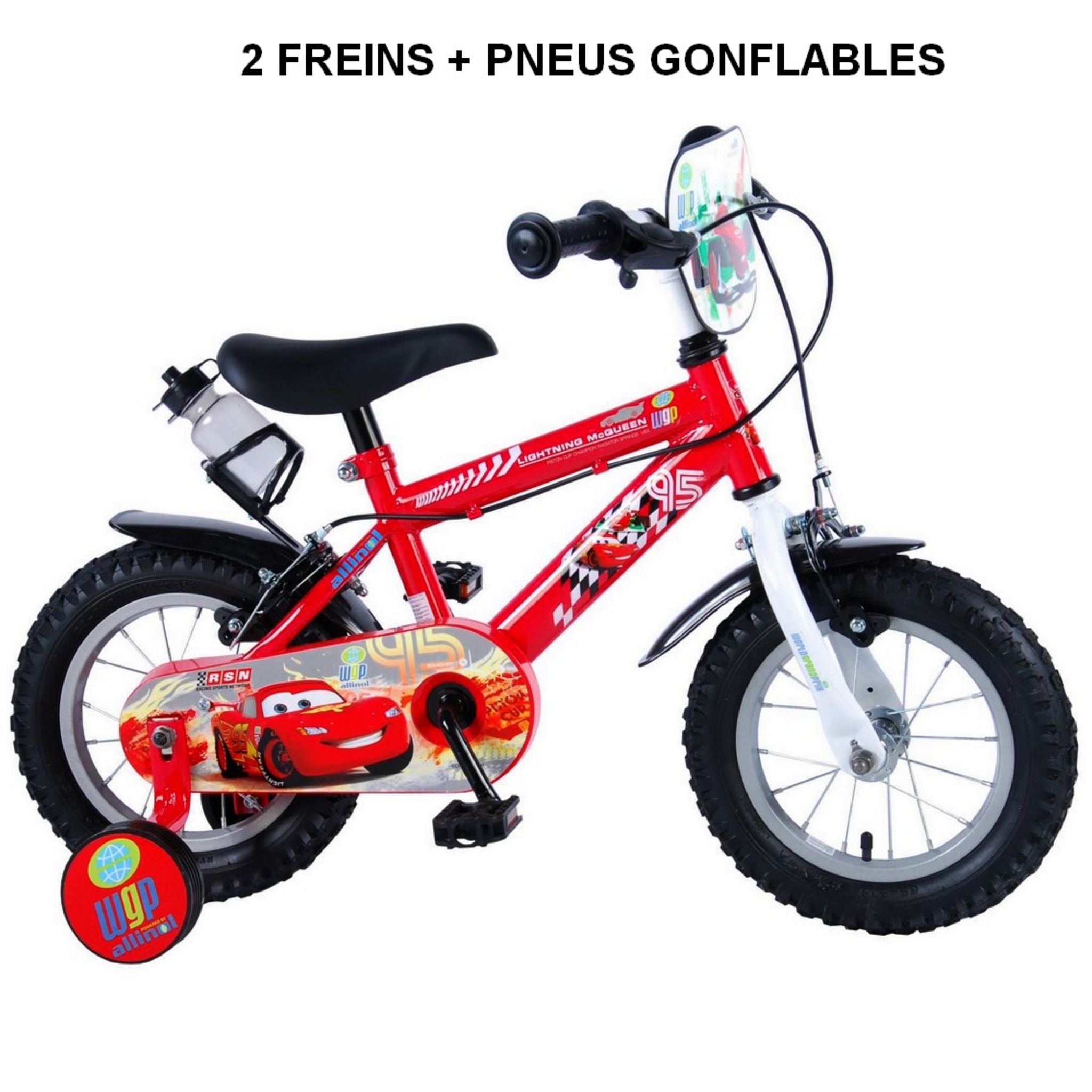 Velo 12 pouces Cars Disney Enfant pas cher Auchan