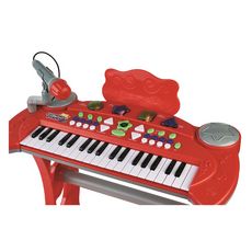 One Two Fun Clavier + tabouret + micro rouge 