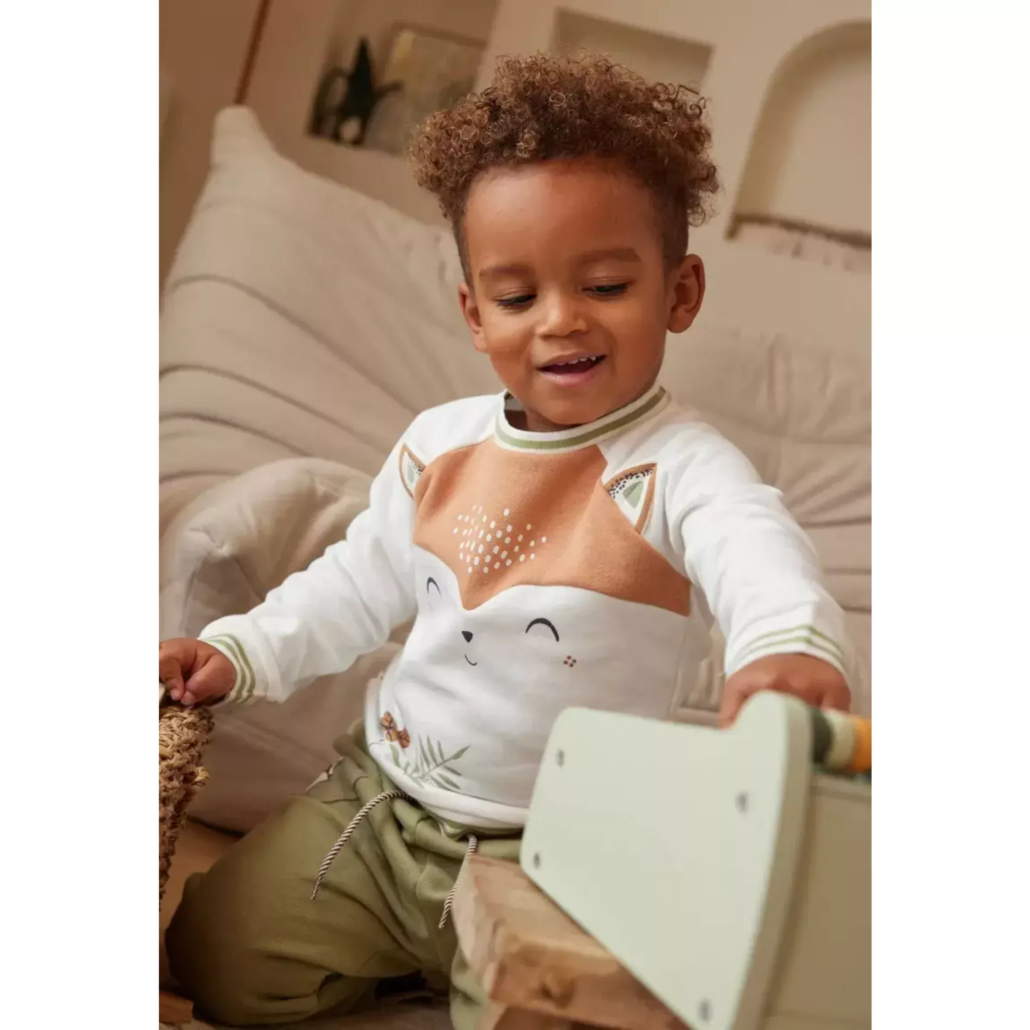 Sweat-shirt à capuche en molleton bébé garçon Montreal - PETIT BEGUIN