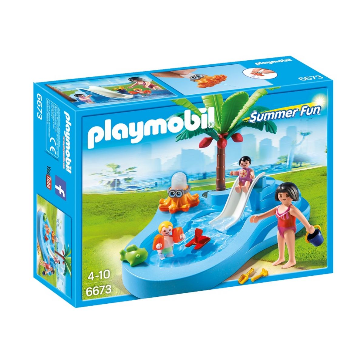 Piscine pour bébé avec toboggan 203 +3