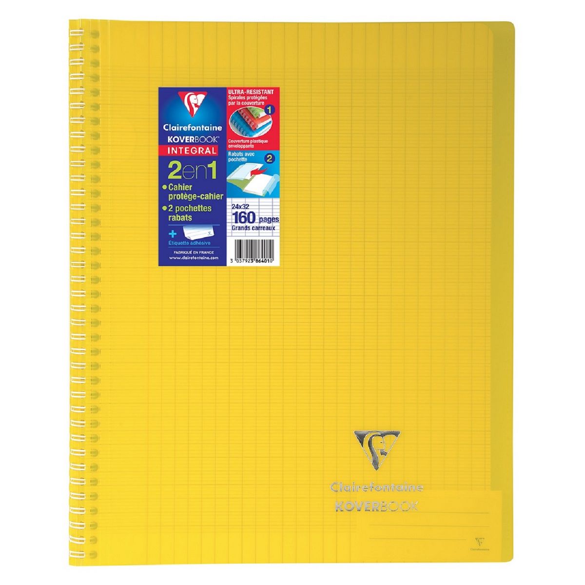 Stock Bureau - CLAIREFONTAINE Cahier de Texte Koverbook Spirale