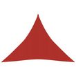 Voile d'ombrage 160 g/m^2 Rouge 4x4x4 m PEHD