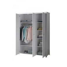 Vipack ERIK  Lit simple + Bureau + chevet + armoire 3 portes+ Lit gigogne