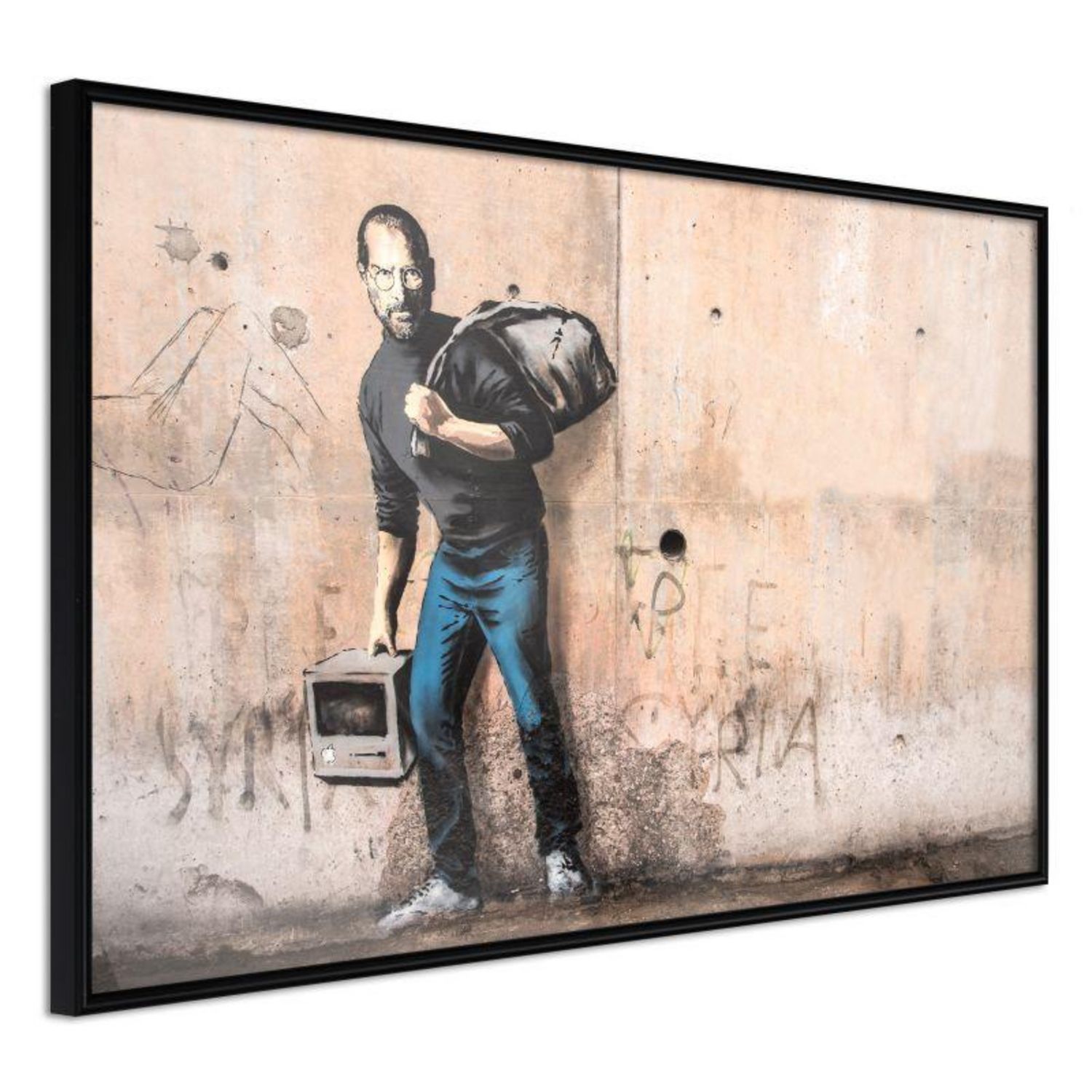 Paris Prix Affiche Murale Encadrée Banksy Love is in the Bin pas cher 