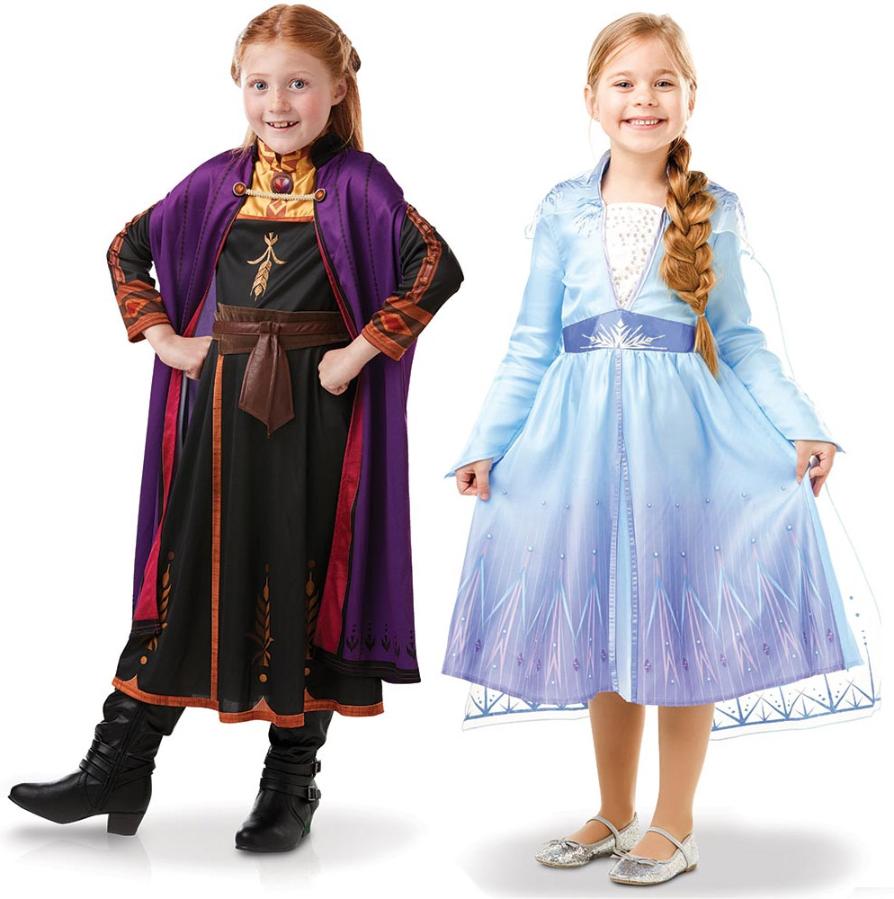 COSTUME ENFANT ELSA REINE DES NEIGES T.S 3/4 ANS+ - COSTUME ENFANTS - Le  roi de la fête