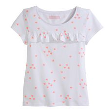 IN EXTENSO T-shirt manches courtes fille  (Blanc)