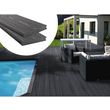 Pack 5 m² - Lames de terrasse composite co-extrudées - Gris