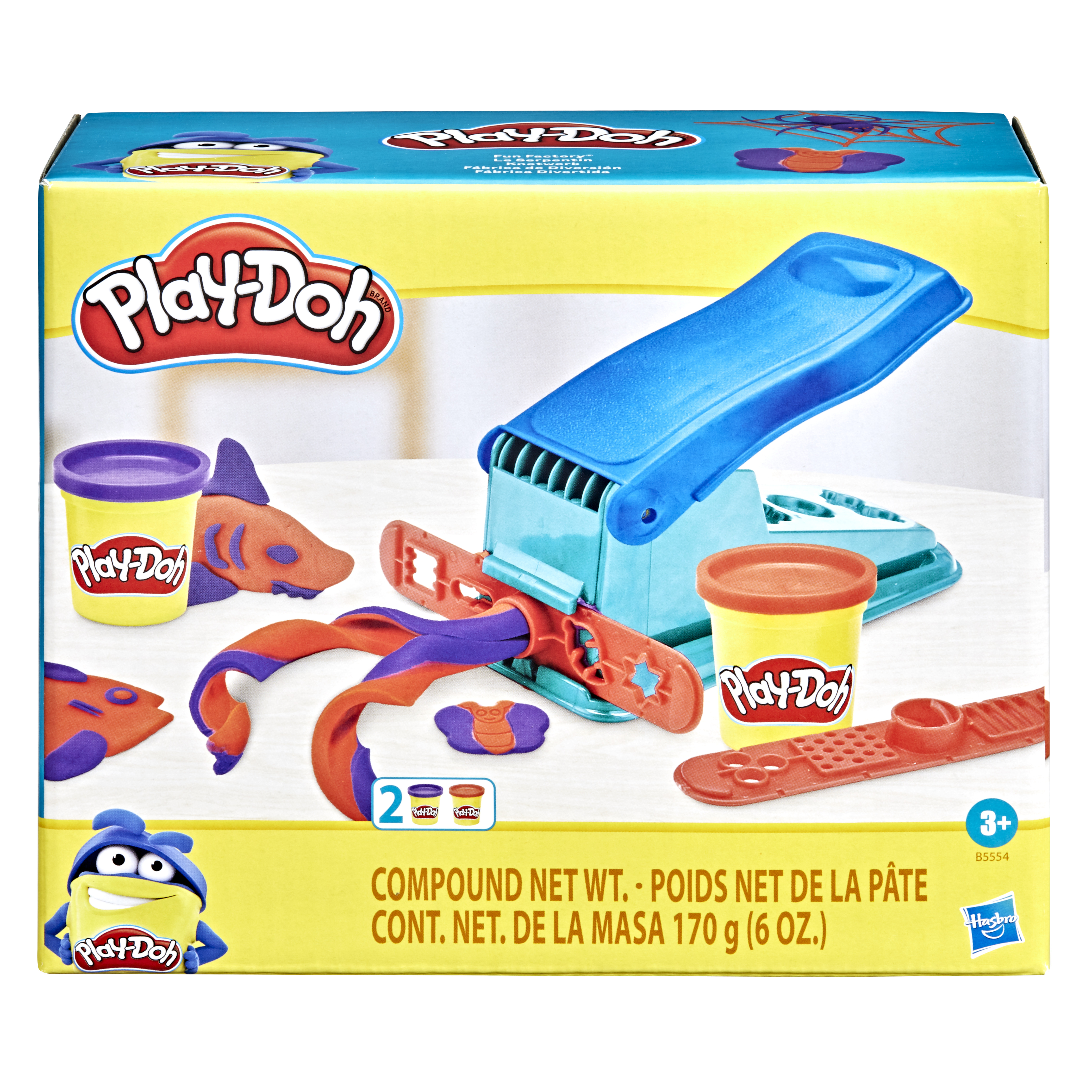 Play-Doh pack de 12 pâtes à modeler bleues, boît…