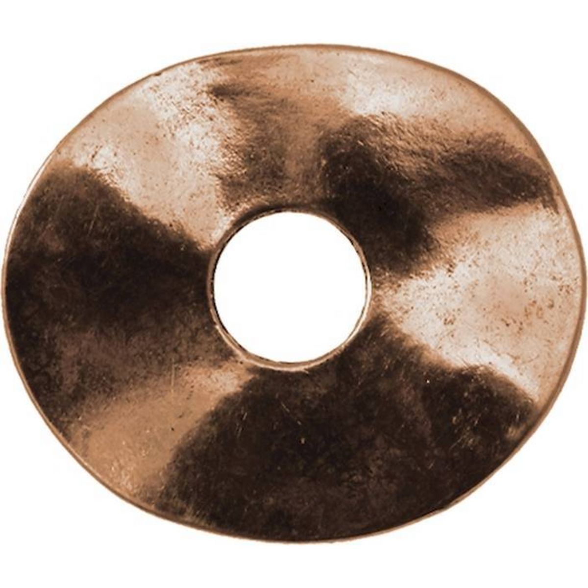 MegaCrea Anneau donut ovale métal 40x35 mm Cuivré