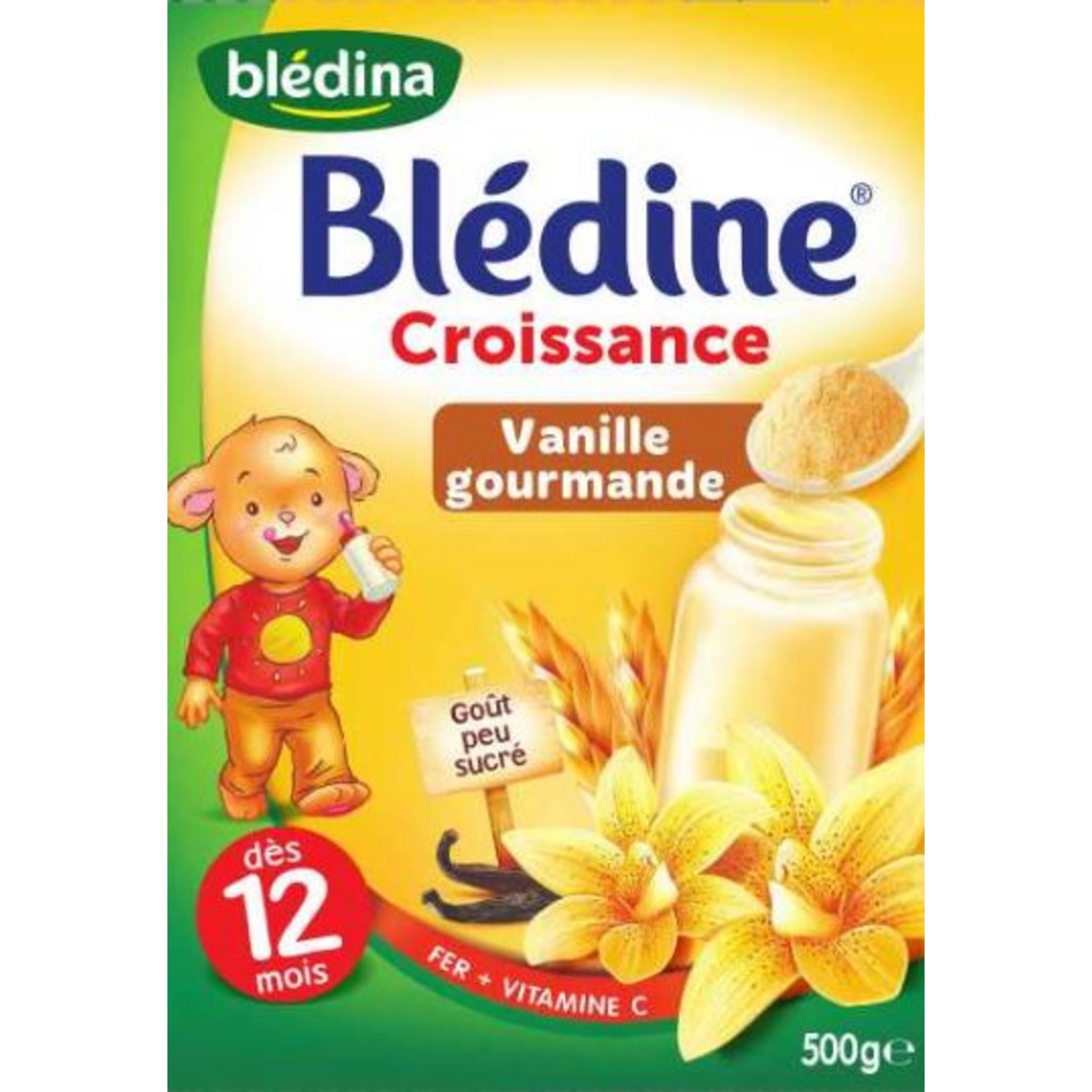 BLEDINA Blédine Céréales bébé dés 12 mois Croissance Vanille