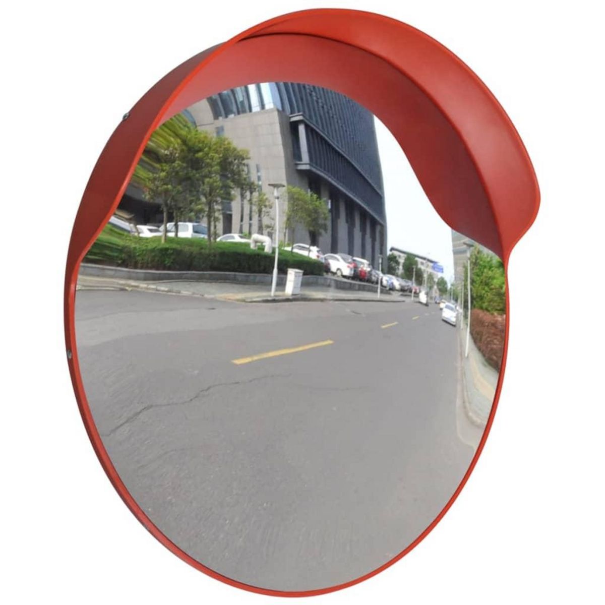 VIDAXL Miroir de trafic convexe Plastique Orange 60 cm