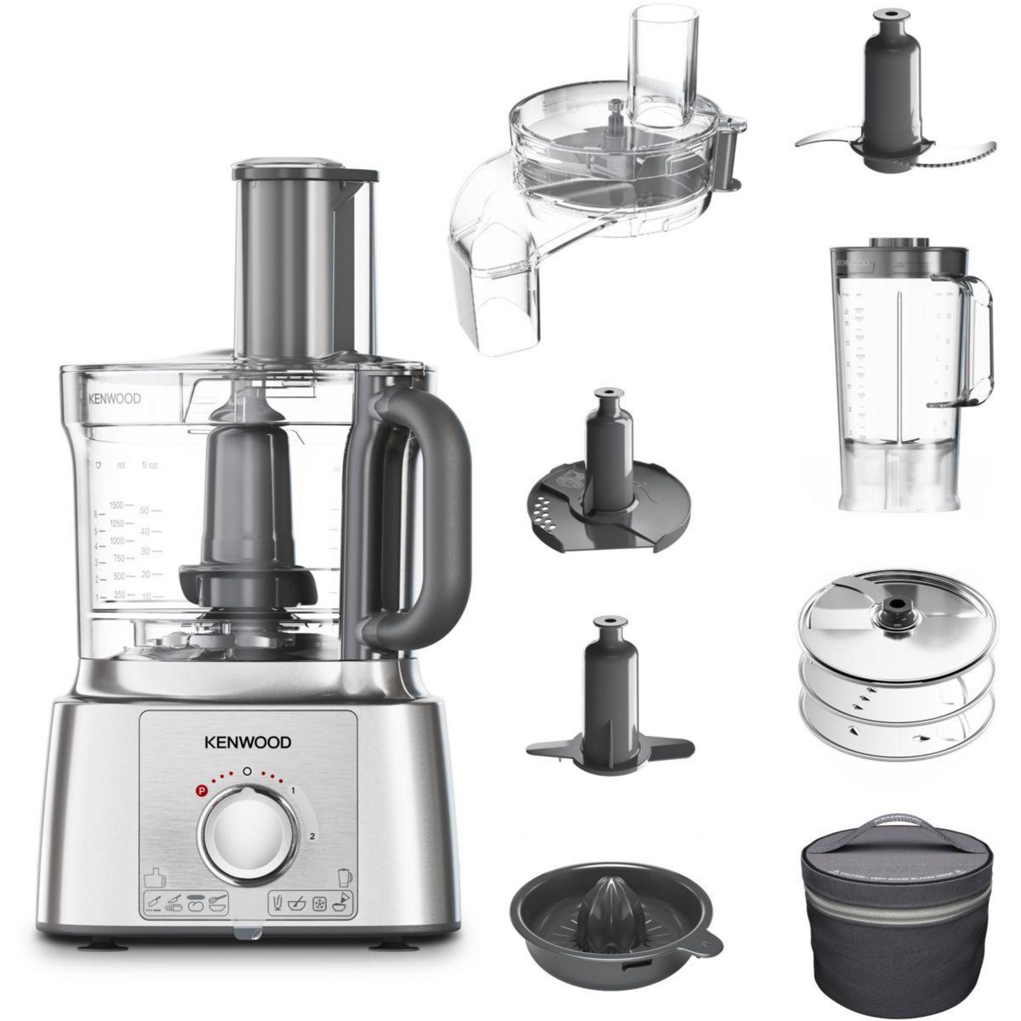 Disque à Râper Et émincer Finement Pour Robot Multipro Kenwood KENWOOD Robot multifonction FDP65.820SI Multipro Express pas cher -  Auchan.fr