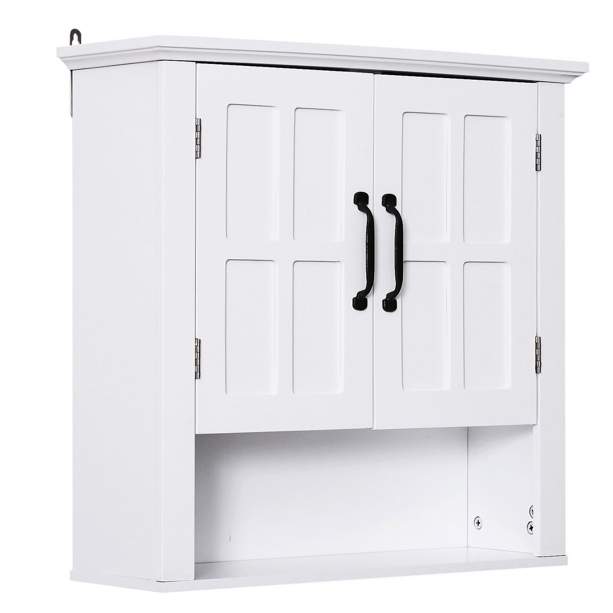 HOMCOM 22.8-po. H Armoire Murale Salle de Bain Rangement