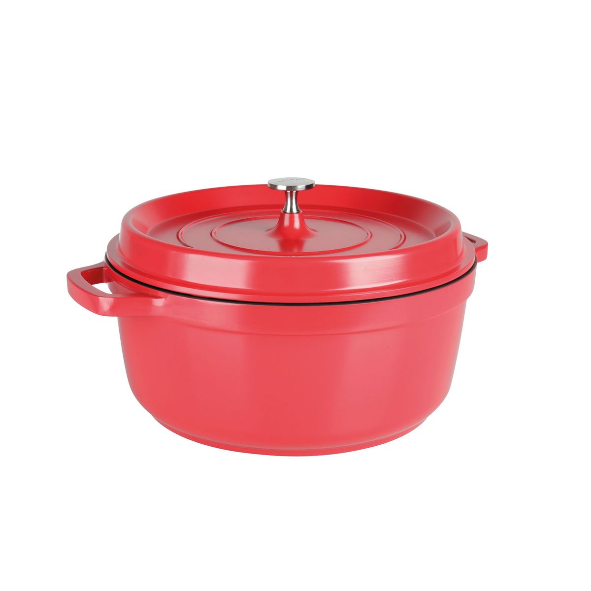 Cocotte ronde induction fonte d'aluminium 6,5 litres Rouge pas cher ...