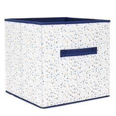 Boîte de Rangement Pliable  Terrazzo  30x30cm Bleu