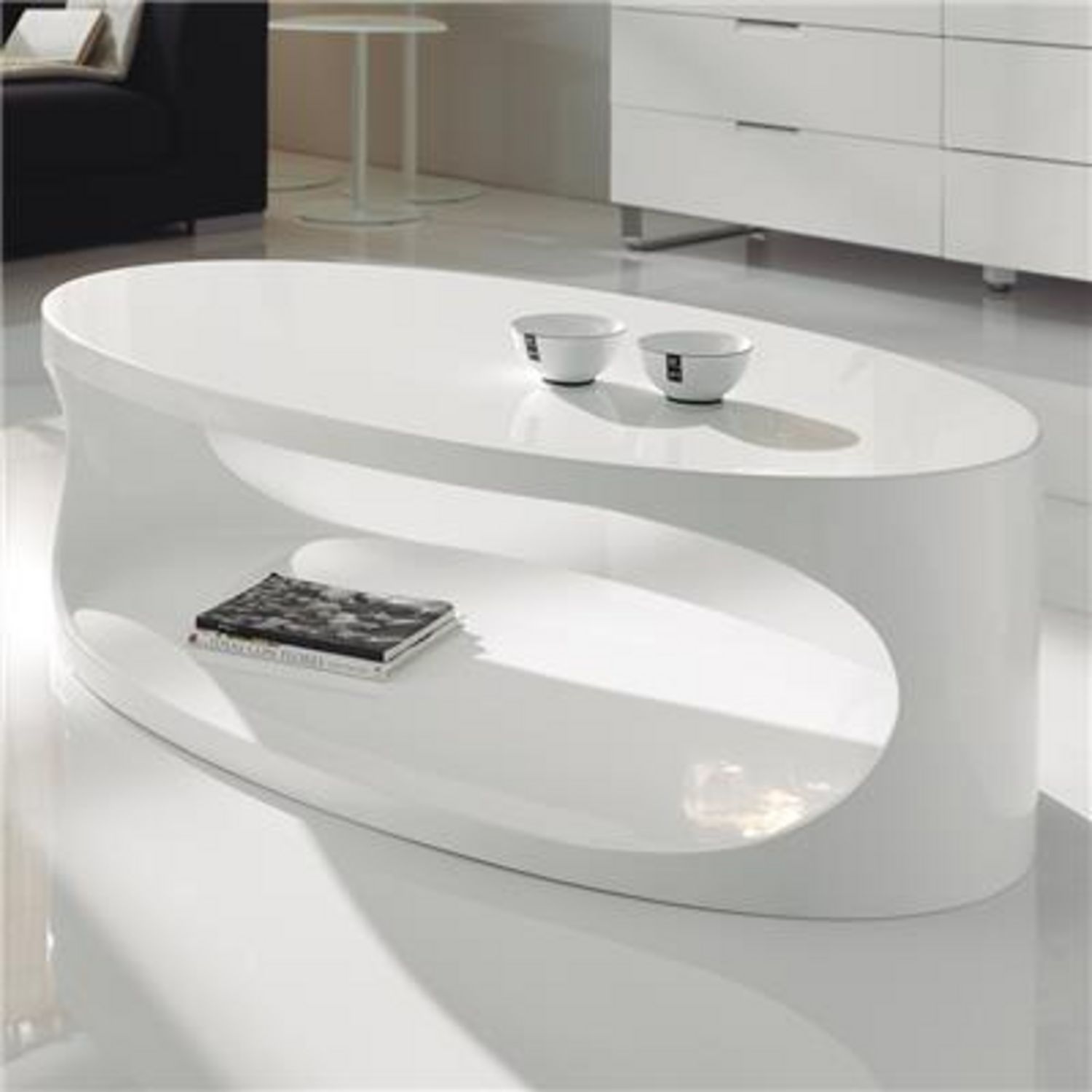 NOUVOMEUBLE Table 160 cm blanche laqué design NEVAHE pas cher 