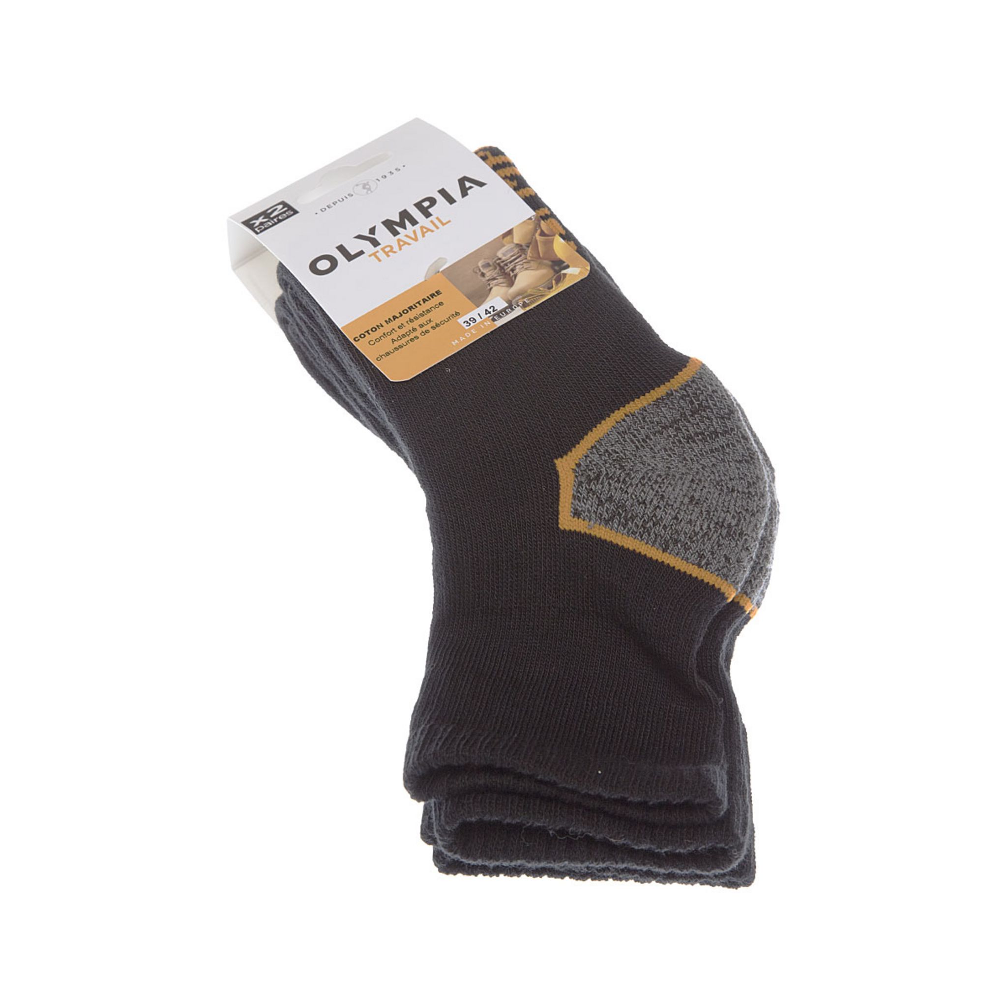 Chaussettes Laine Homme - Laine Renforcée - Chaussettes Chaudes - Olympia